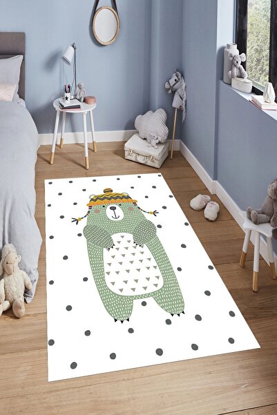 YTR HOME Makinede Yıkanabilir Kaymaz Taban Leke Tutmaz Eğitici Bebek Ve Çocuk...