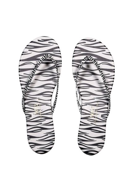 Tkees Γυναικείες σαγιονάρες με σχέδιο Zebra