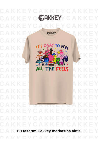 Cakkey Unisex Oversize T-Shirt - Reverse Face Printed