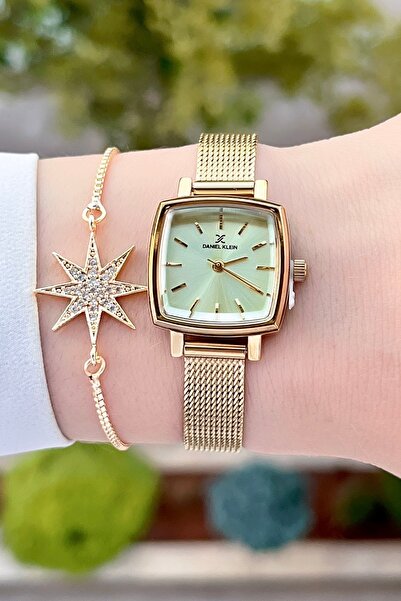 Daniel Klein Kadranı Altın Kordonu Altın Renk 24 Ay Garantili Kadın Kol Saati...