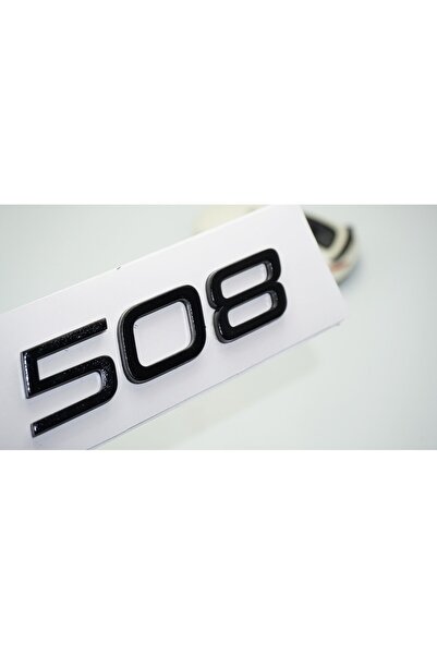 DK Tuning Peugeot 508 Front Hood 2022+ Glossy Black Abs Logo Emblem