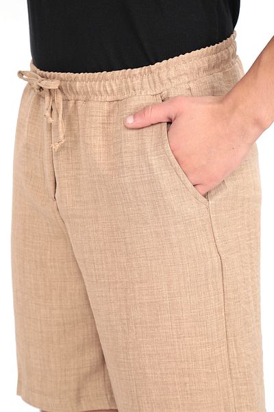 ogonline Ανδρικό καλοκαιρινό σορτς λινό Look