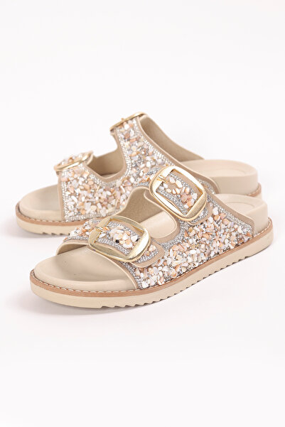 Liza Shoes Women's Slippers with Stone Detail for Daily Use - A010-K104