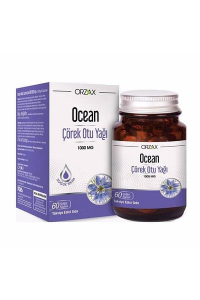 Ocean 60 Capsules Black Cumin Oil - Teeth Whitening Foam Gift