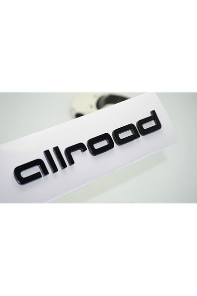 DK Tuning Portbagaj negru Audi A4 A6 Allroad - Compatibil cu logo-ul scris ABS