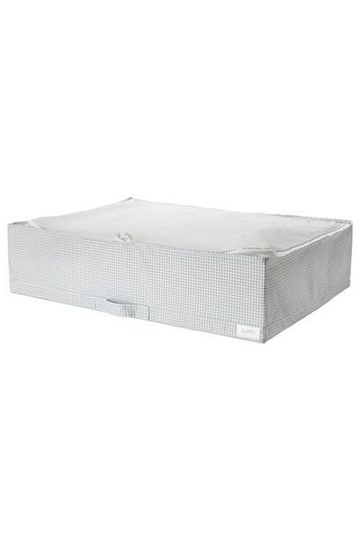 IKEA Zippered Box-Container Organizing Box Size 71X51X18 cm Gray-White