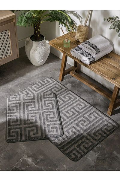 LC Waikiki LCW HOME Χαλάκι μπάνιου με σχέδια 2-συσκευασία