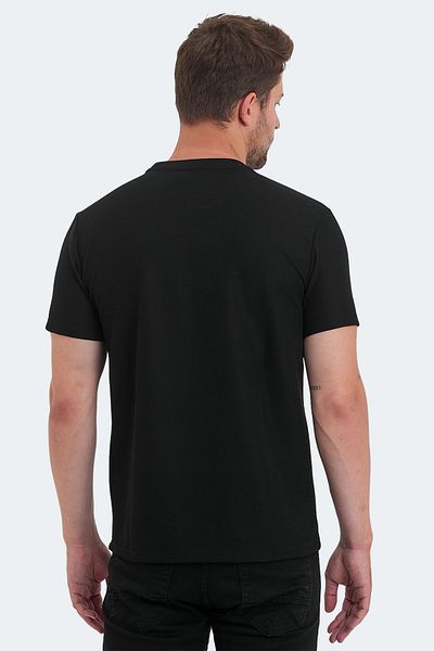 Slazenger Μαύρο ανδρικό μπλουζάκι VELVEL