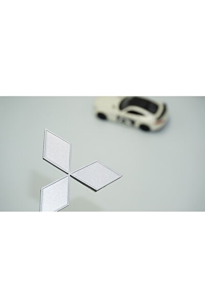 DK Tuning Bagaj Gri ABS 3M 3D Yazı Logo Mitsubishi İle Uyumlu