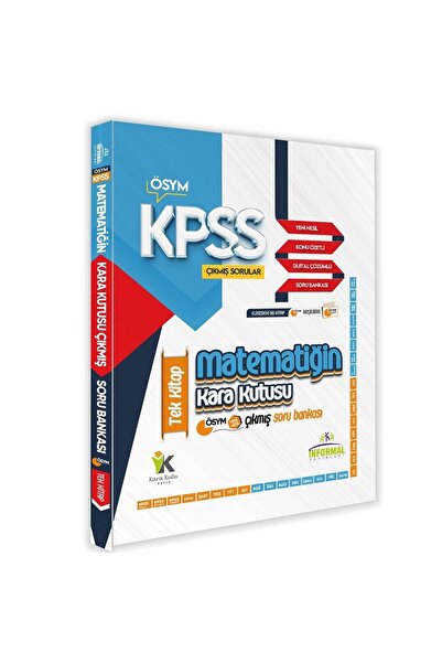 İnformal Yayınları Kpss Matematiğin Kara Kutusu Tek Kitap Tamamı Dijital Çözü...