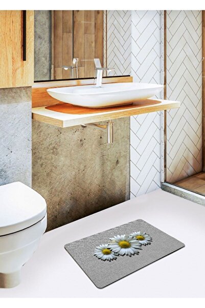 Ardizayn سجادة حمام بقاعدة منسوجة من القطن بتصميم ديزي مقاس 40 سم × 60 سم غير...