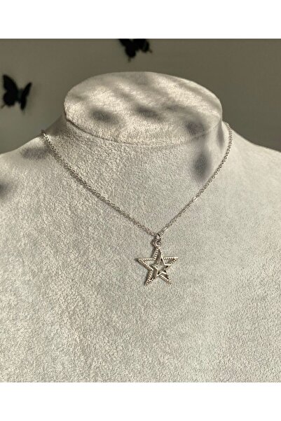Pinky Lady Gümüş kaplama star y2k yıldız kolye