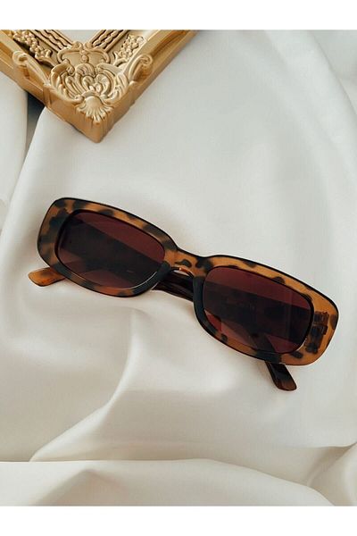 Mathilda Aksesuar Vintage Leopard Sunglasses