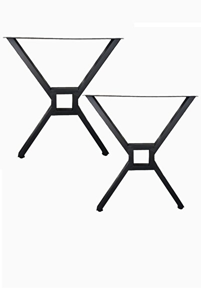 CVTdesign Metal Ayak 30x50 1,5mm Kalınlık 60x72cm Ayarlanabilir Pingolu Profil Ayaklar Metal Masa Ayağı