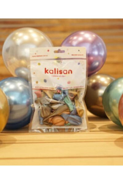 Kalisan 5'' 12.5 Cm Chrome Balloon Mix 10 Pieces