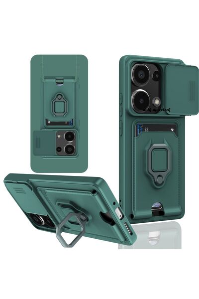 m.tk moveteck Xiaomi Redmi Note 13 Pro 5g Kılıf Kamera Sürgülü Korumalı Yüzük...