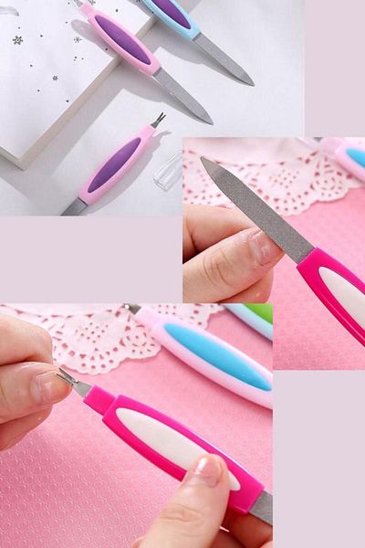 Diloshtrend Design Women's 3-Piece Nail File Multi-Purpose File Set