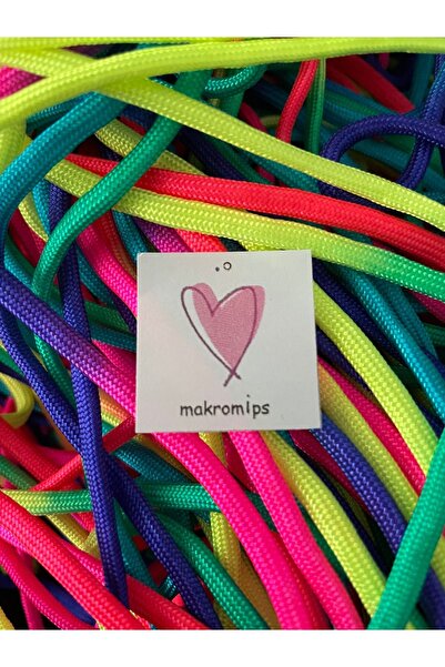 Makromİps PARACORD ROPE 4mm 7 CORE (50 meters) PARACHUTE CORD BRACELET CAMPY TENT ANHAL BAG HAT ROPE