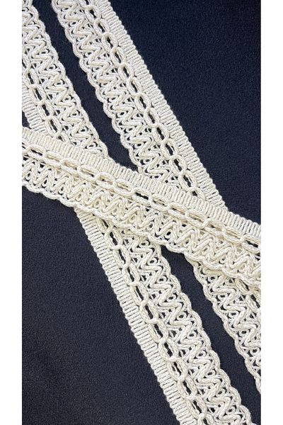 Ozpas Cream Colored 3cm Guipure Strip - 4m Width