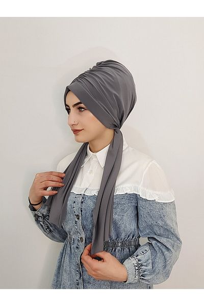 R&S modibone Gray Hijab Swimmer - DESIGN Bonnet, Hasema and Swimsuit Top Compatible