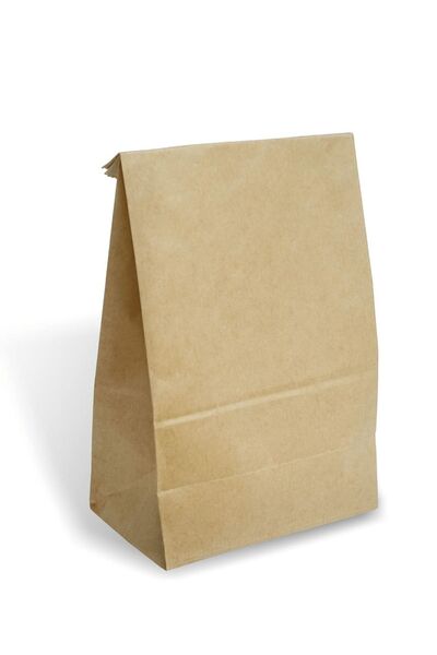 Dekals 50 Adet Kare Dipli (Dik Duran) Kalın Kraft Hediye Kağıdı Kese Kağıdı E...