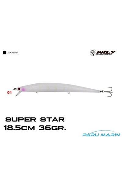 Wily Super Star 18.5cm 36gr. (sinking) No:01