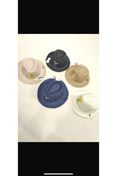 Prahar Çocuk Kovboy Şapka Ayıcık Aksesuarlı 8-12 Yaş Kahverengi