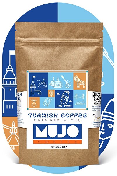 Mujo Coffee قهوة تركية محمصة متوسطة الحجم - 250 جرام