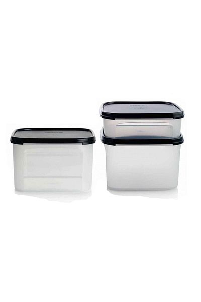 Tupperware Modular Set Black 1.1 Liter -2.6 Liter