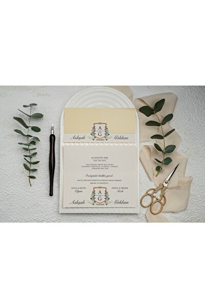 Genel Markalar Düğün Davetiyesi Ekonom Erdem Davetiye 9361 Baskı Dahil