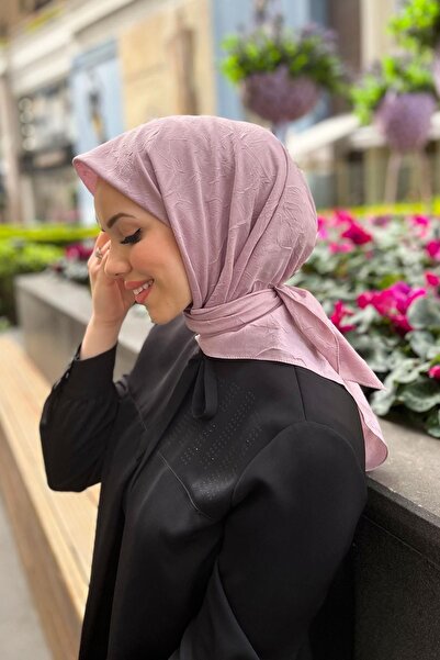 Aker Bambu Kraş Eşarp - 6060800-993 - Açık Pembe