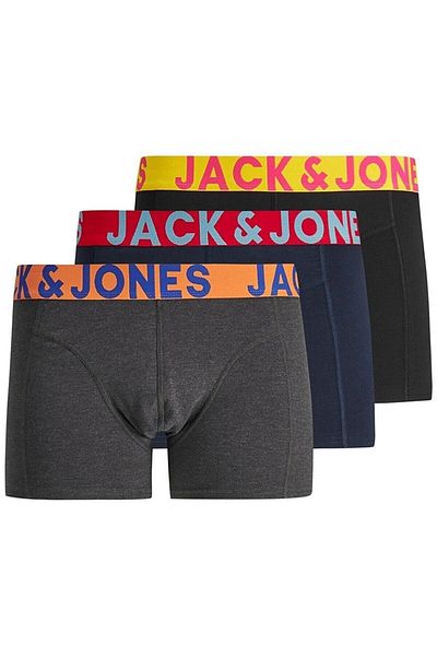 Jack & Jones Πακέτο 3 μικτών σορτς μπόξερ - Μαύρο Navy Blazer