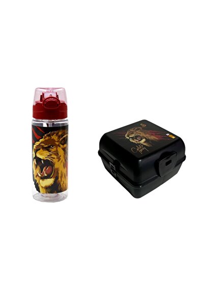 Galatasaray Roaring Lion Printed Water Bottle and Nutrition Container