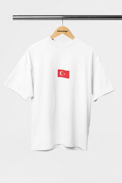 Korefanzin CODE Advantage Trend - Λευκό T-shirt με στάμπα μισοφέγγαρου και αστεριού