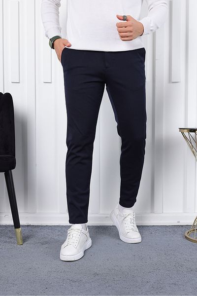 BayBayan Quality Men's Casual Fabric Trousers - Straight Cut