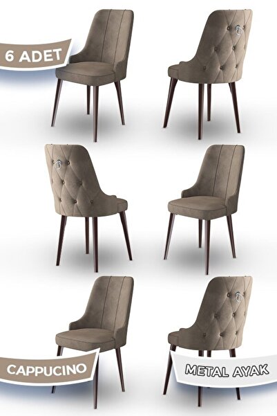 Canisa Newa Serisi, 1.sınıf Babyface Kumaş Kahve Metal Ayaklı Gümüş Halkalı, ...