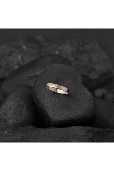 OneSilverGold 925 Ayar Gümüş İsimli Alyans Yüzük Kişiye Özel Seri