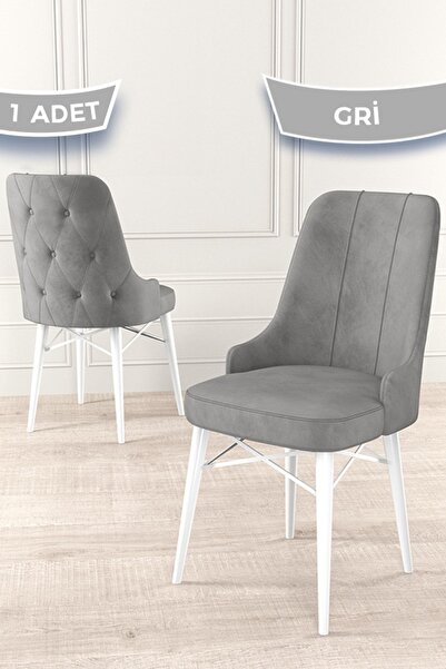 Canisa Araz Serisi, 1.sınıf Babyface Ithal Kumaş Sandalye , Beyaz Gürgen Ayak...