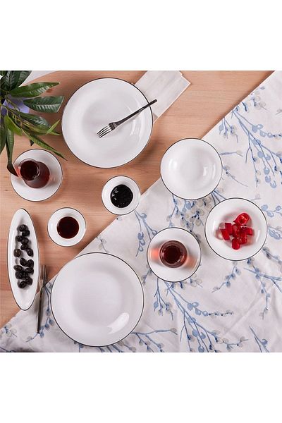 Karaca Fine Pearl New Fame 26 Piece 6-Person Breakfast/Service Set