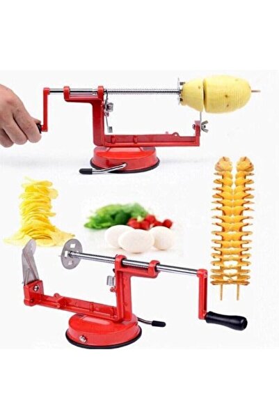 alpanya Metal Vantuzlu Dilimleyici Makine Spiral Patates Dilimleyici Çubukta ...