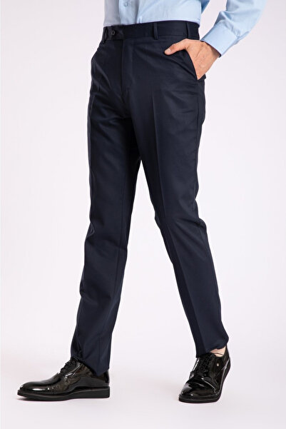 BayBayan Чоловічі брюки Slim Fit до щиколотки, прямий крій, тканина