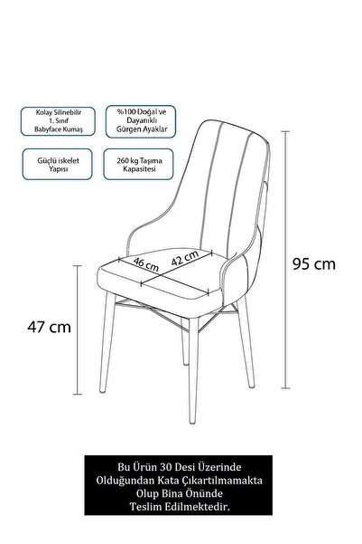 Canisa Concept Neta Serisi, 1.sınıf Babyface Kumaş Mürdüm Sandalye, Beyaz Gürgen Ayak