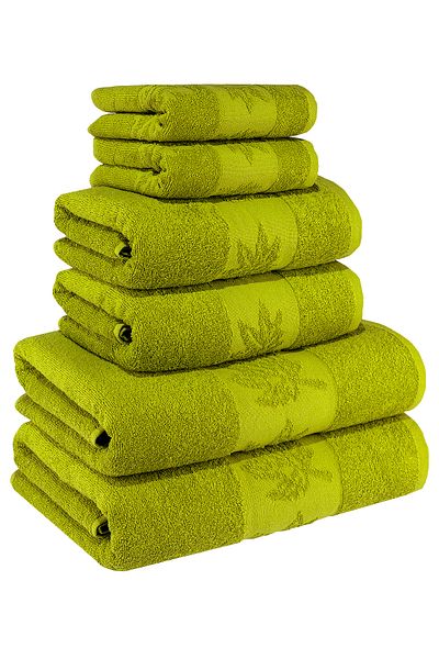 TEXTILE COLORS طقم مناشف حمام 6 قطع