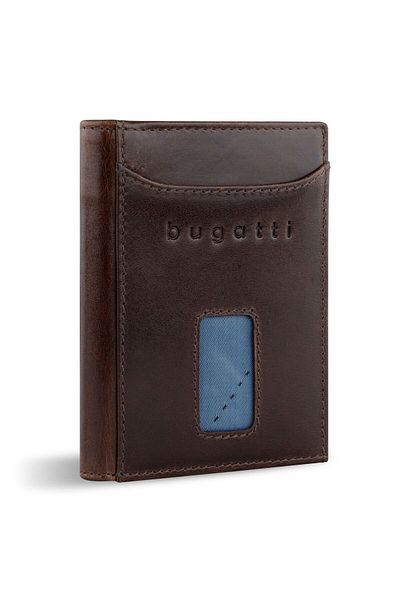 BUGATTI Güvenli İnce Geldbörse RFID Schutz Leder 8 cm