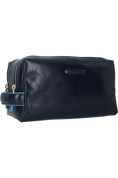PIQUADRO Blue Square Kulturbeutel Leder 25 cm