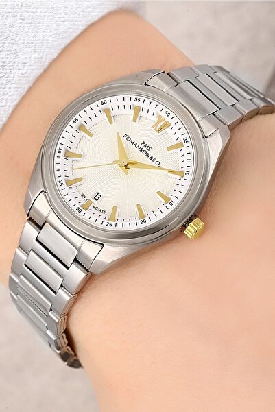 Romanson Steel Cord Steel Case with Calendar 5 Atm Waterproof Women's Wristwatch