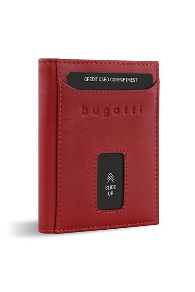 BUGATTI Secure Slim Geldbörse Rfid Schutz Leder 8 cm