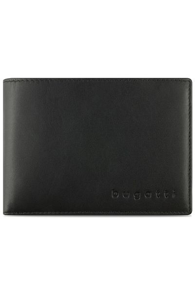 BUGATTI Super Slim Wallet RFID protection Leather 12 cm