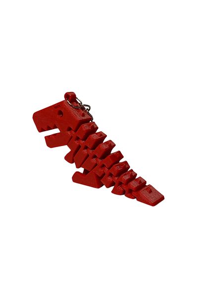 Tesseract Red Movable TREX Keychain