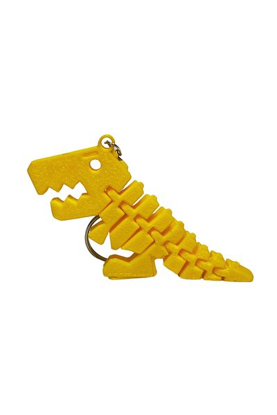 Tesseract Yellow TREX Movable Keychain